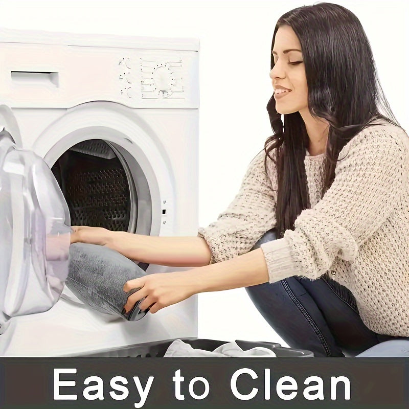 Non-Slip Coral Fleece Bath Rug