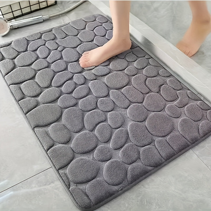 Non-Slip Coral Fleece Bath Rug