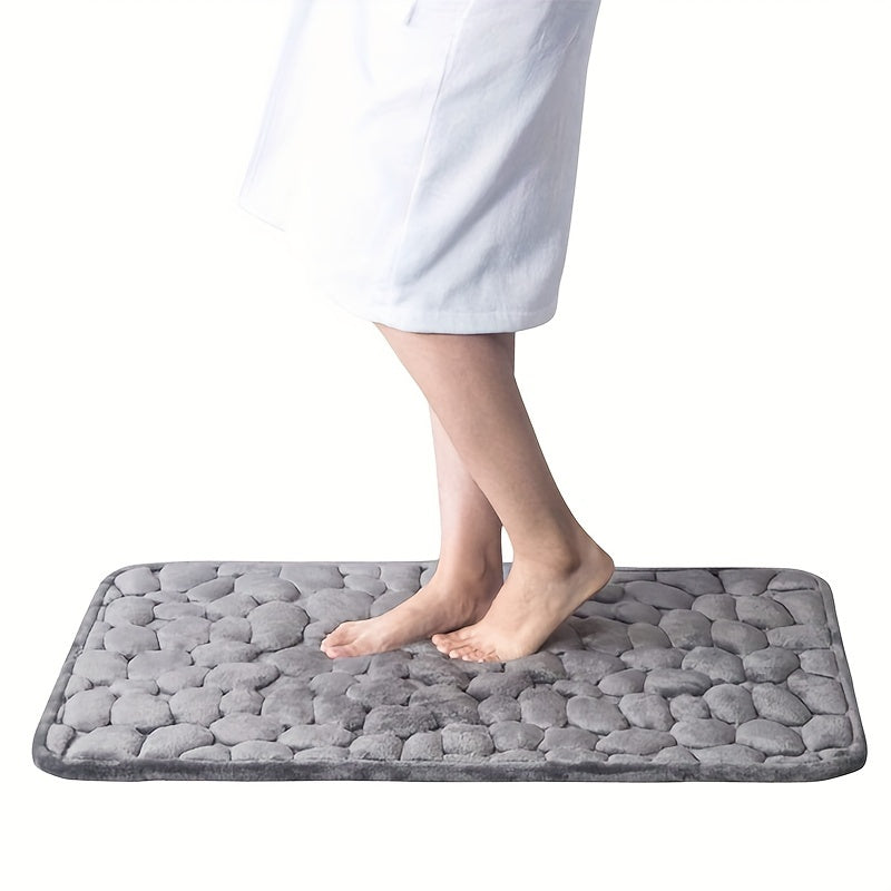 Non-Slip Coral Fleece Bath Rug