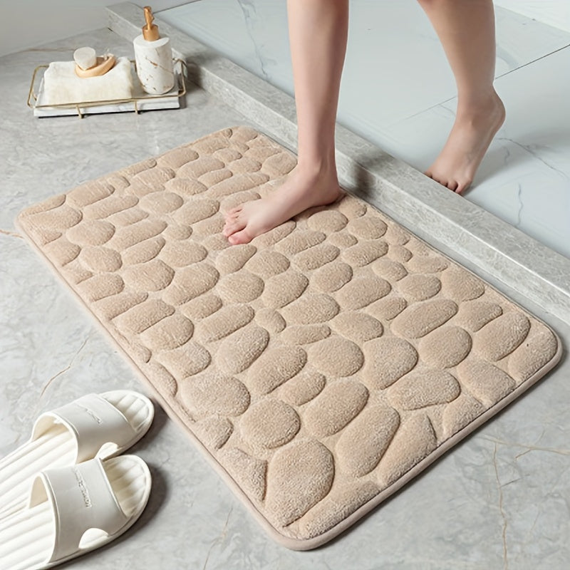 Non-Slip Coral Fleece Bath Rug