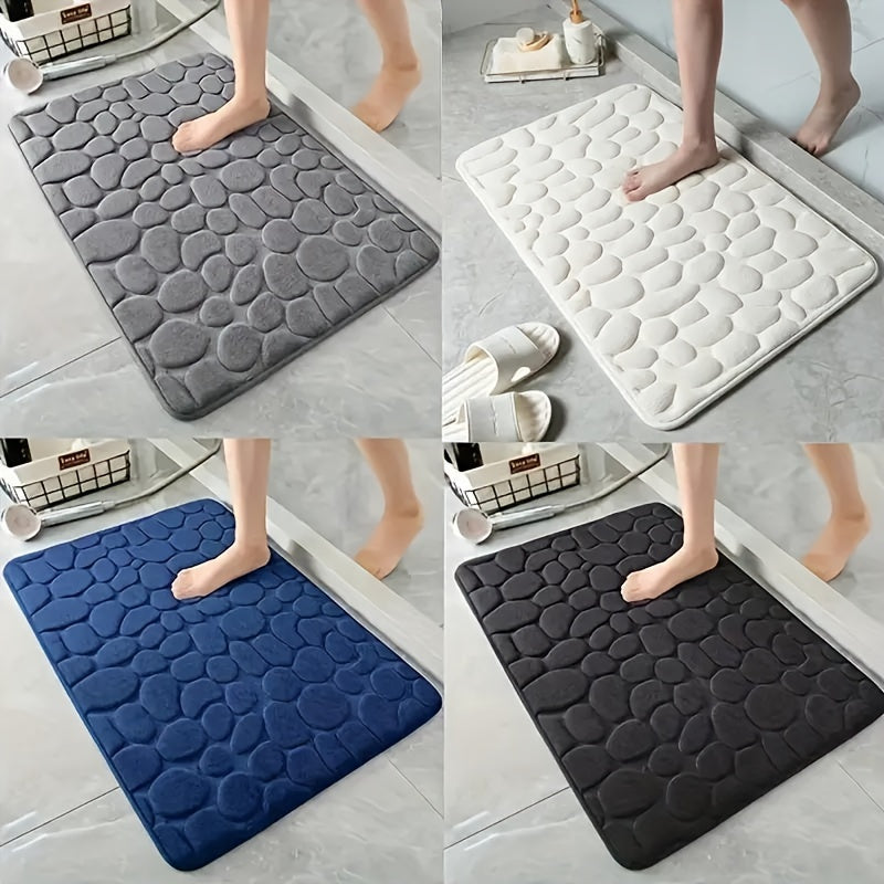 Non-Slip Coral Fleece Bath Rug