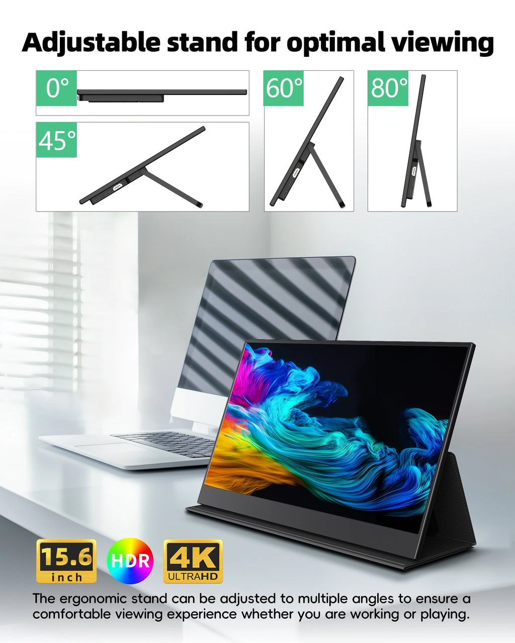 Portable Monitor 60hz 15.6 FHD