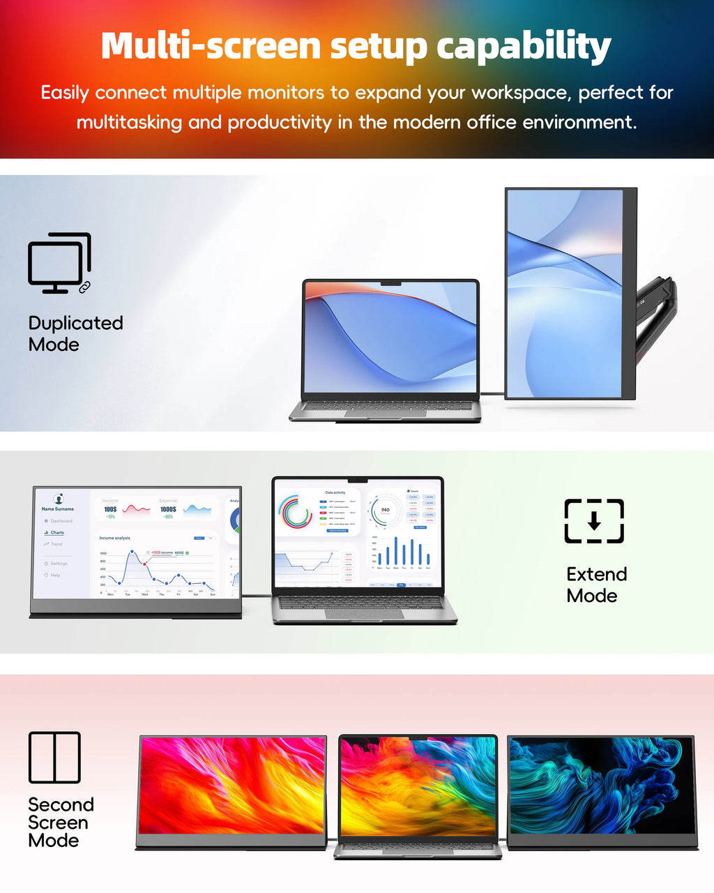 Portable Monitor 60hz 15.6 FHD