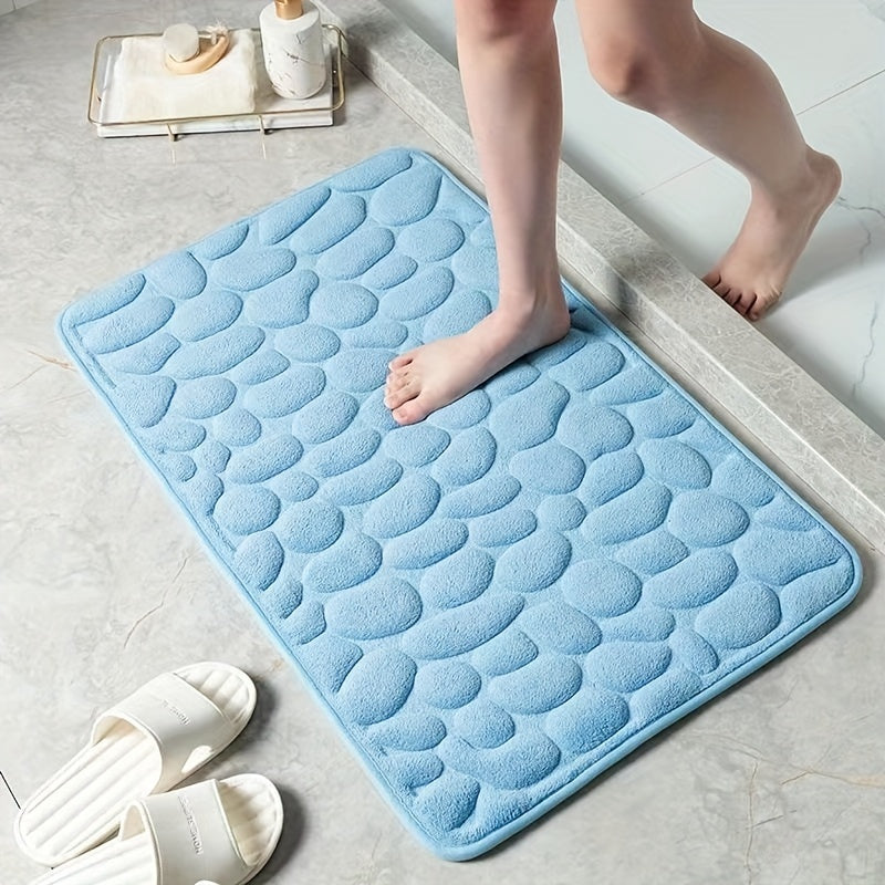 Non-Slip Coral Fleece Bath Rug