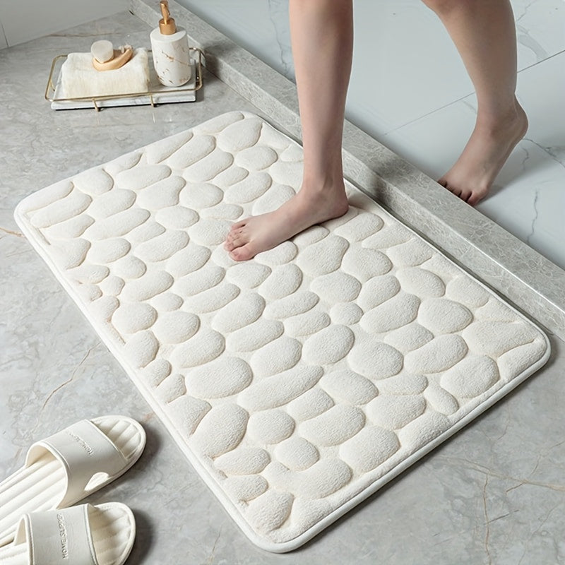 Non-Slip Coral Fleece Bath Rug