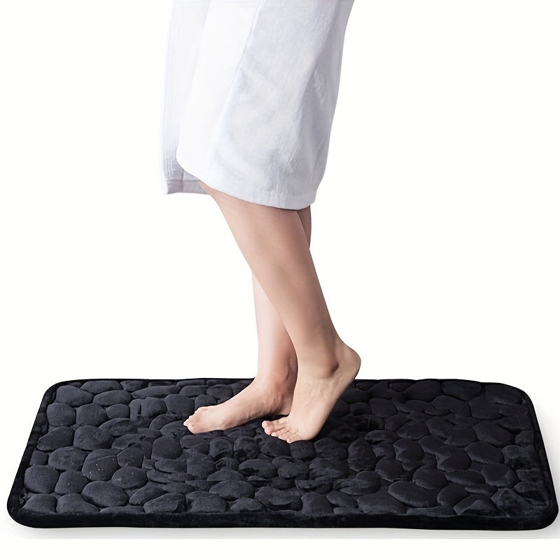 Non-Slip Coral Fleece Bath Rug